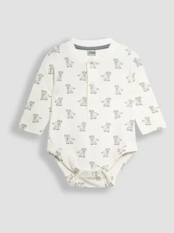 Rompertjes En Hemdjes*Jojo Maman Bébé Printed Highland Cow And Striped Bodies 2 Pack