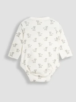 Rompertjes En Hemdjes*Jojo Maman Bébé Printed Highland Cow And Striped Bodies 2 Pack