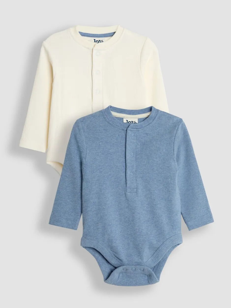 Rompertjes En Hemdjes|Rompertjes En Hemdjes|Jojo Maman Bébé Ribbed Bodies 2 Pack