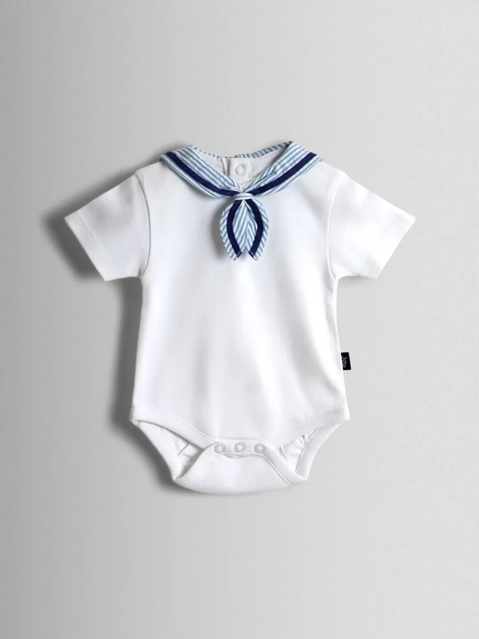 Rompertjes En Hemdjes|Rompertjes En Hemdjes*Jojo Maman Bébé Sailor Collar Bodysuit
