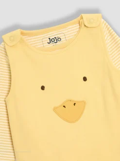 Jumpsuits En Playsuits*Jojo Maman Bébé set van bretelbroek met voetjes 3 -delig