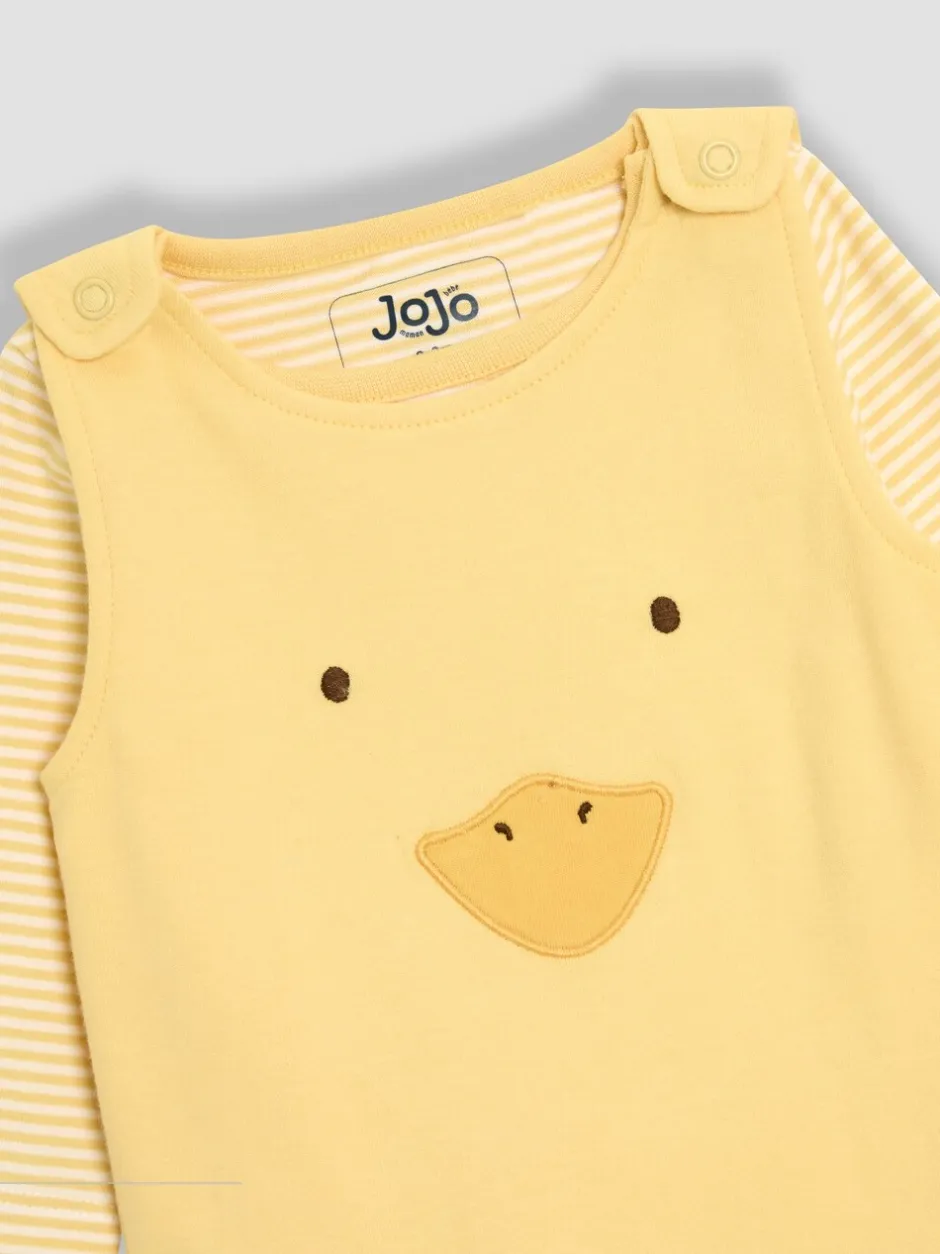 Jumpsuits En Playsuits*Jojo Maman Bébé set van bretelbroek met voetjes 3 -delig