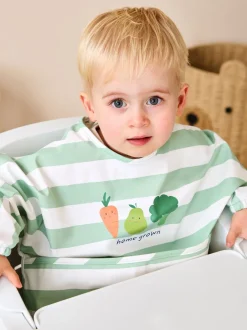 Slabbetjes|Jojo Maman Bébé Sleeved Bib Zelfgekweekte groenten