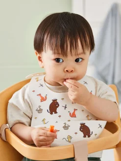 Slabbetjes|Jojo Maman Bébé The Gruffalo 2-Pack Silicone Bib Set