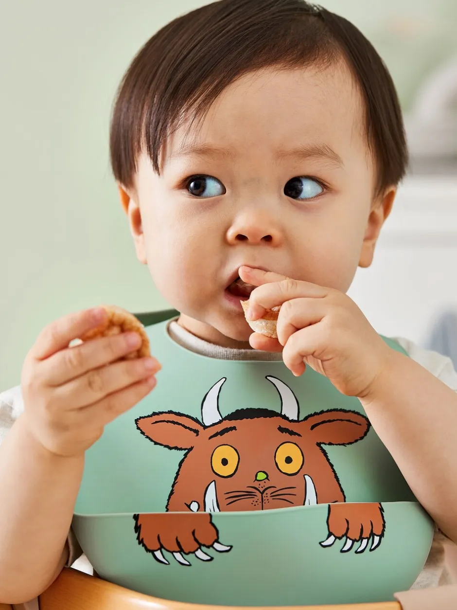 Slabbetjes|Jojo Maman Bébé The Gruffalo 2-Pack Silicone Bib Set
