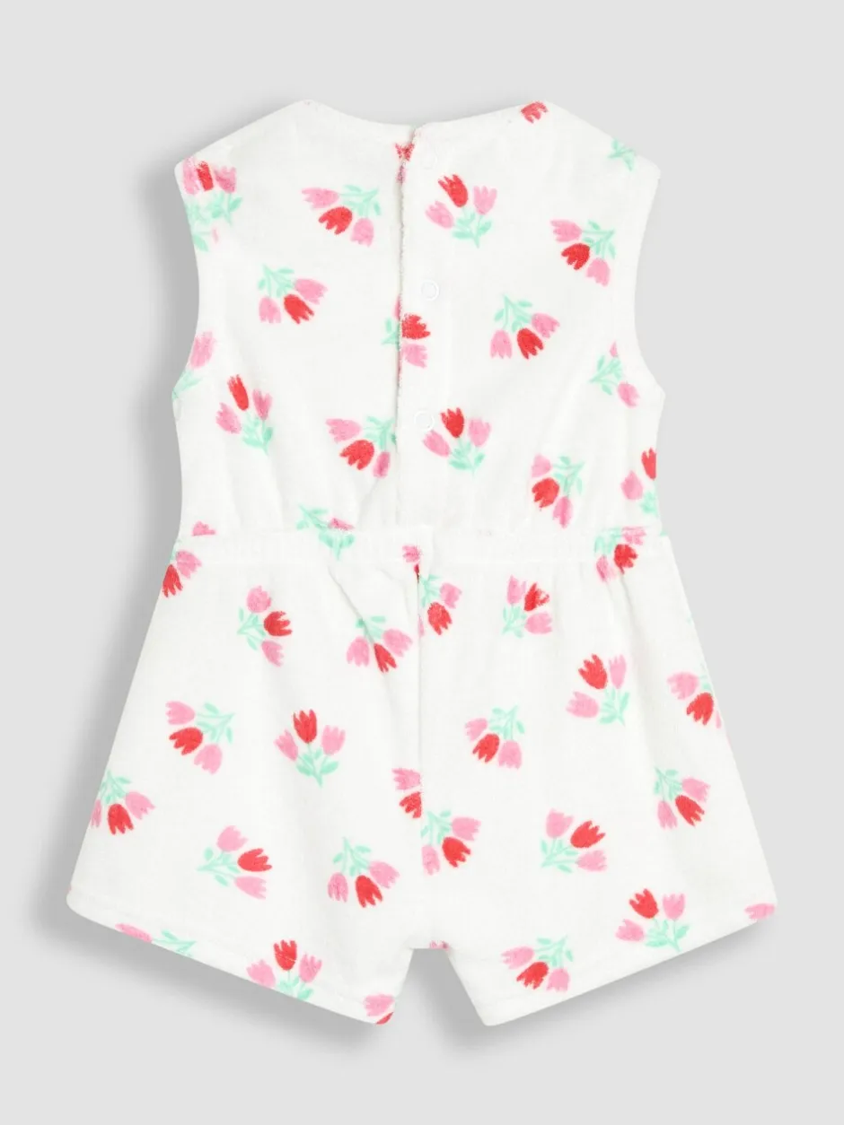 Jumpsuits En Playsuits*Jojo Maman Bébé Towelling Sunsuit & Scrunchie