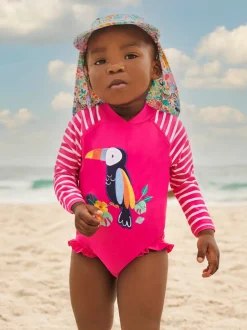 Badkleding|Jojo Maman Bébé UPF 50 badpak met lange mouwen