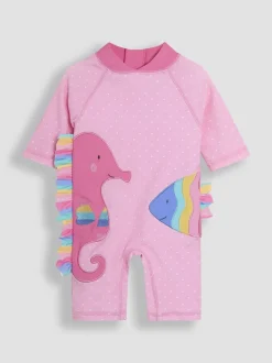 Badkleding|Jojo Maman Bébé zonbeschermend pak met applicatie