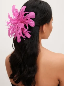 Haaraccessoires*Jon Richard Fuchsia Statement Bloemen Clip Fascinator