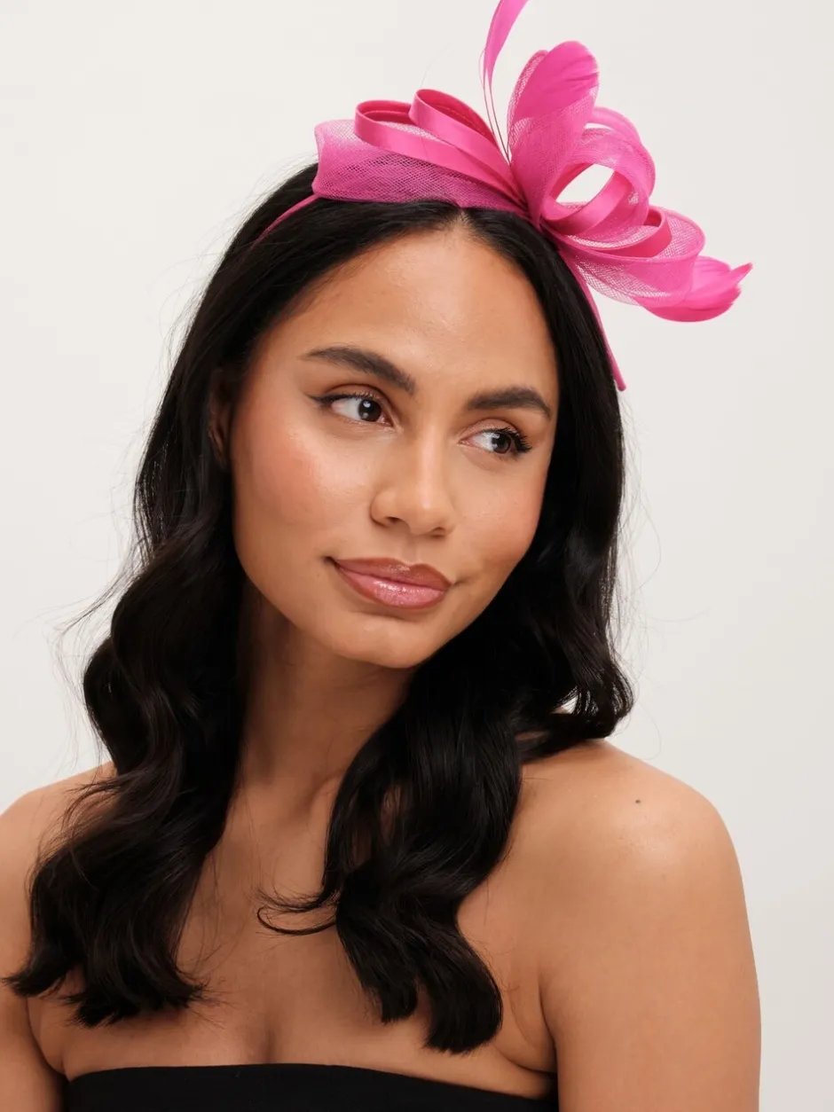 Haaraccessoires|Jon Richard Fushia Medium Fascinator