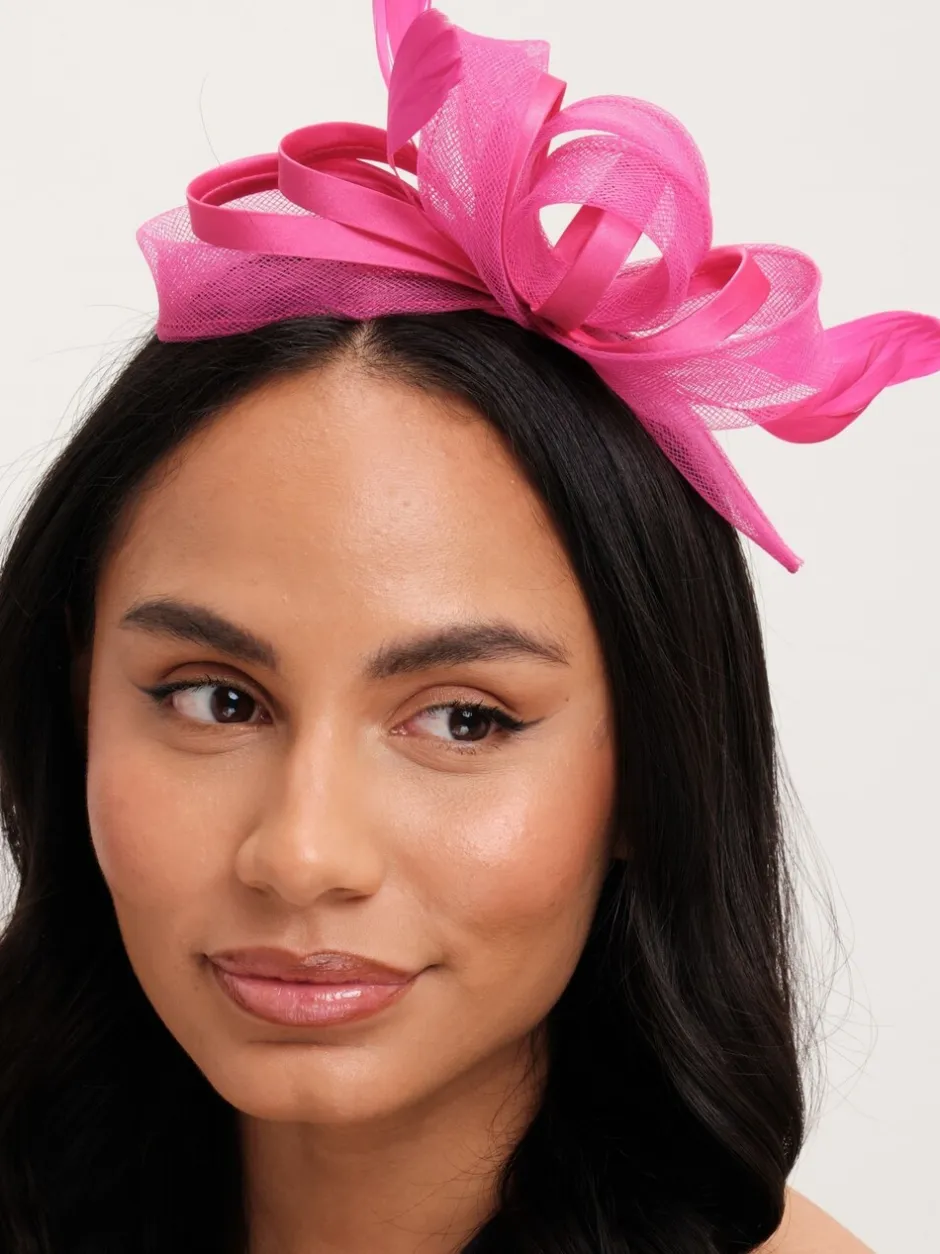 Haaraccessoires|Jon Richard Fushia Medium Fascinator