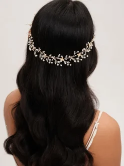 Haaraccessoires|Jon Richard Pearl Crystal Floral Hair Vine