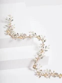 Haaraccessoires|Jon Richard Pearl Crystal Floral Hair Vine