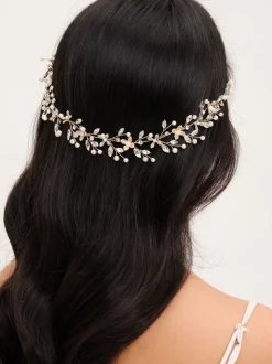 Haaraccessoires|Jon Richard Pearl Crystal Floral Hair Vine