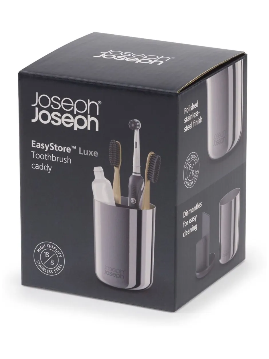 Joseph Joseph|Badkameraccessoires|Joseph Joseph luxe EasyStore tandenborstelhouder van roestvrij staal