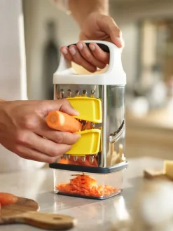 Joseph Joseph|Joseph Joseph Multi-Grip Box Grater with Precision Food Grip