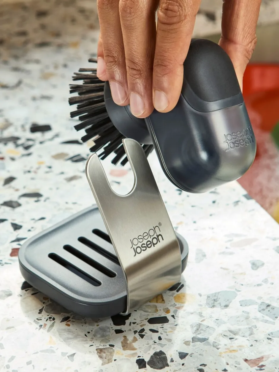 Joseph Joseph*Joseph Joseph Sinktech Soap-Disp Palm Brush With Stand