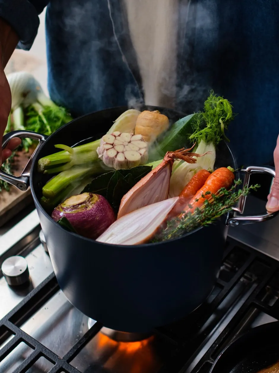 Joseph Joseph*Joseph Joseph Space Folding Handle Ceramic Nonstick 25cm Stock Pot and Lid