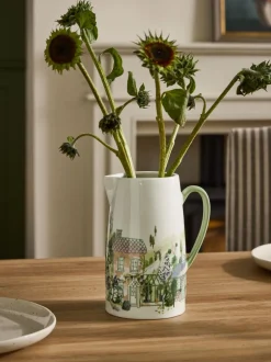 Vazen*Next Jug Vase Pastel House Scene