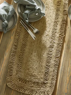 Tafellinnen En Placemats *Next Juten keukentafelloper