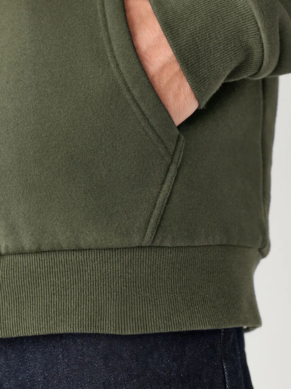 Jassen En Jacks|Sweaters En Hoody´S*Next - Borg hoodie met fleecevoering en volledige ritssluiting Kakigroen