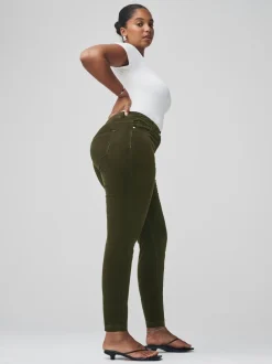 Broeken*Next - Cord Skinny Hourglass Trousers Kakigroen