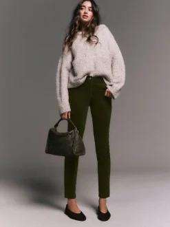 Broeken*Next - Corduroy skinny broek Kakigroen