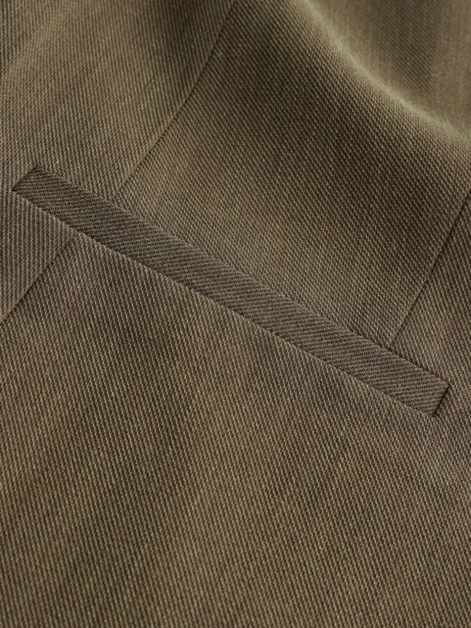 Kostuums En Werkkleding|Next Kakigroen - Crosshatch Waistcoat Blazer