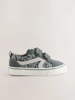 Sneakers|Next Kakigroen - Klittenbandsluiting Skate Trainers
