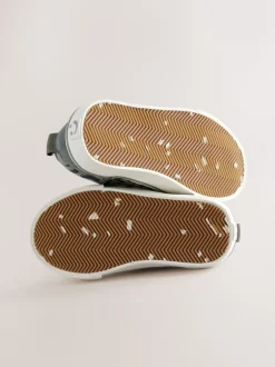 Sneakers|Next Kakigroen - Klittenbandsluiting Skate Trainers