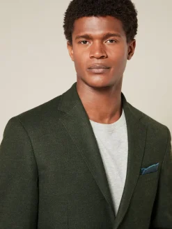 Blazers En Business-Jasjes|Next - Normale Pasvorm - Modieuze blazer met textuur Kakigroen