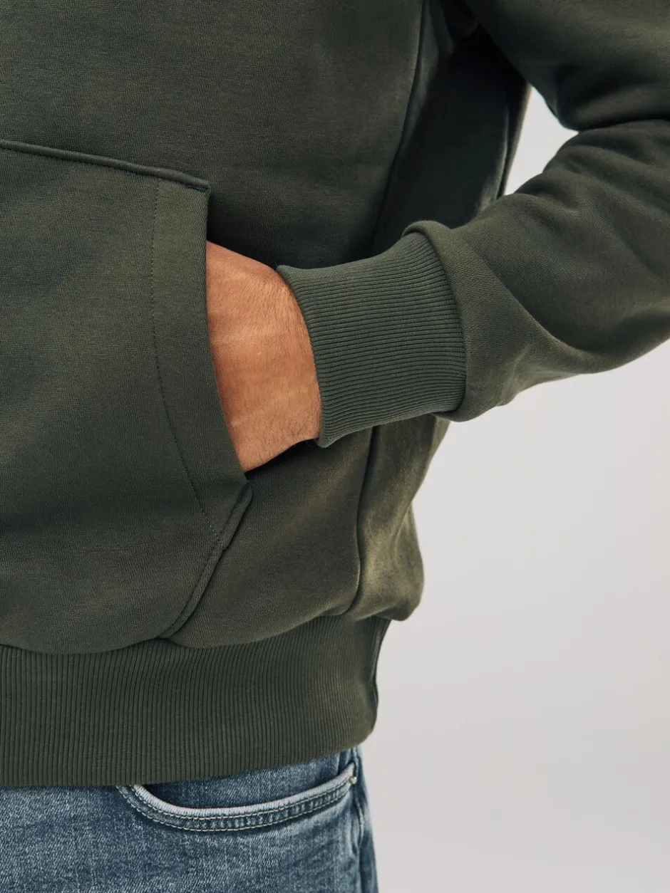 Sweaters En Hoody´S|Sweaters En Hoody´S|Next Kakigroen - Normale Pasvorm - Zwaargewicht Cotton Rich Jersey Hoodie