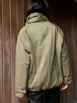 Jassen En Jacks*Next Kakigroen - Parka with Contrast Faux Fur Trim