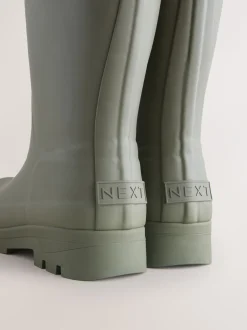 Laarzen|Boots*Next - Premium Faux Fur Lined Knee High Wellies Kakigroen