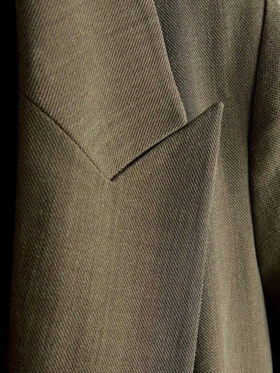 Kostuums En Werkkleding|Next Kakigroen - Relaxed Crosshatch Blazer