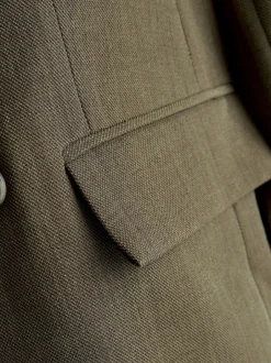 Kostuums En Werkkleding|Next Kakigroen - Relaxed Crosshatch Blazer