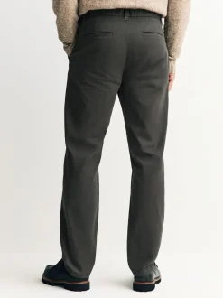 Broeken En Chino's*Next Kakigroen - Slim Fit - Stretchy chino