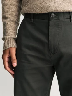 Broeken En Chino's*Next Kakigroen - Slim Fit - Stretchy chino