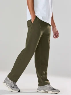 Joggingbroeken|Next Kakigroen - Straight fit - Relaxed Fit Brushback Heavyweight Joggers