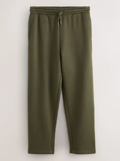 Joggingbroeken|Next Kakigroen - Straight fit - Relaxed Fit Brushback Heavyweight Joggers