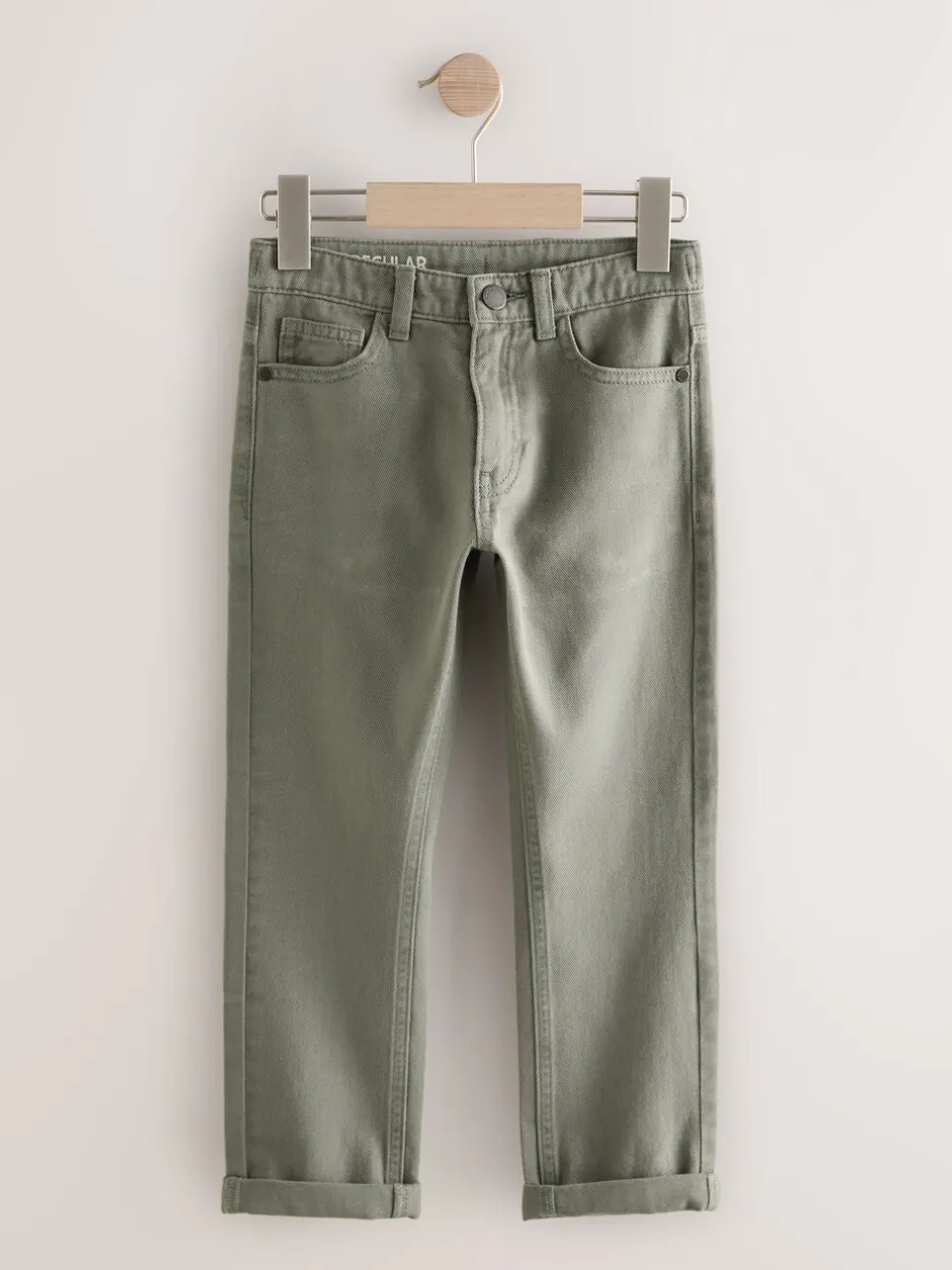 Jeans|Next Kakigroen - Stretchjeans (3-17jr)