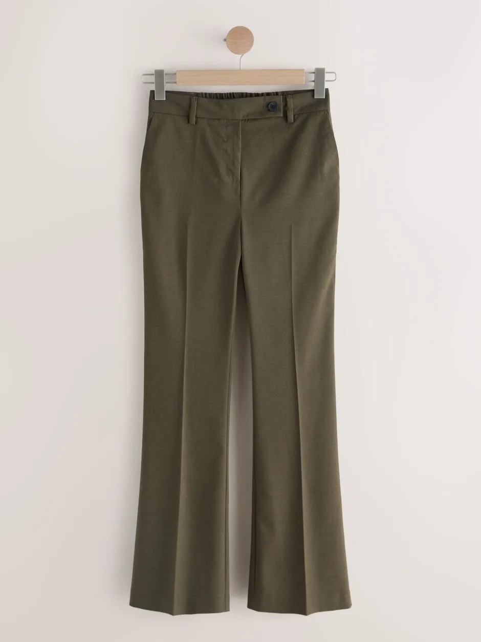 Kostuums En Werkkleding|Next - Tailored Bootcut Trousers With Wool Kakigroen