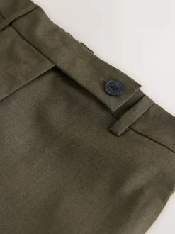 Kostuums En Werkkleding|Next - Tailored Bootcut Trousers With Wool Kakigroen