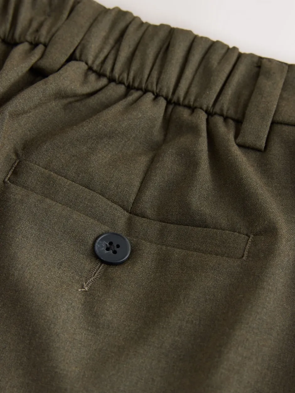 Kostuums En Werkkleding|Next - Tailored Bootcut Trousers With Wool Kakigroen