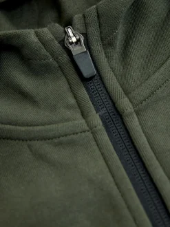 Sweaters En Hoody´S|Next Kakigroen - Tech Sportswear hoodie met doorlopende rits (3-16 jr)