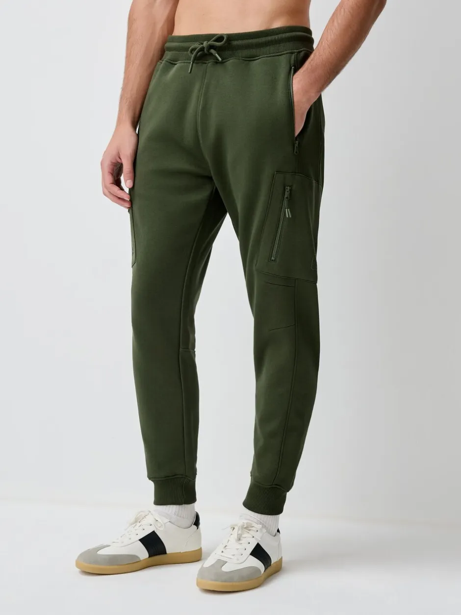 Joggingbroeken*Next - Utility Brushback Heavyweight Cargo Joggers Kakigroen