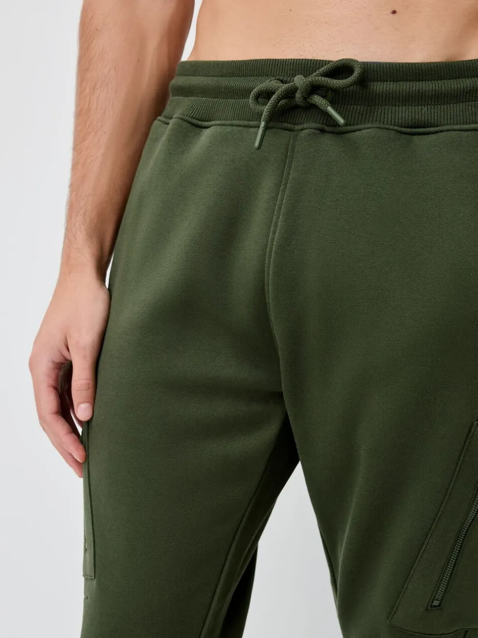 Joggingbroeken*Next - Utility Brushback Heavyweight Cargo Joggers Kakigroen