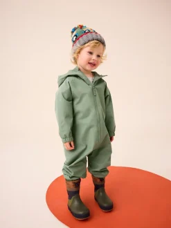 Jassen, Jacks En Kinderwagenpakjes|Jassen En Jacks|Next Kakigroen - Waterdicht regenpak met fleecevoering (3 mnd-7 jr)
