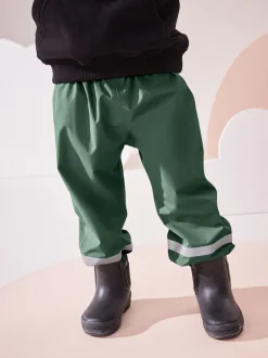 Broeken En Chino's|Next - Waterdichte broek (9 mnd-10 jr) Kakigroen