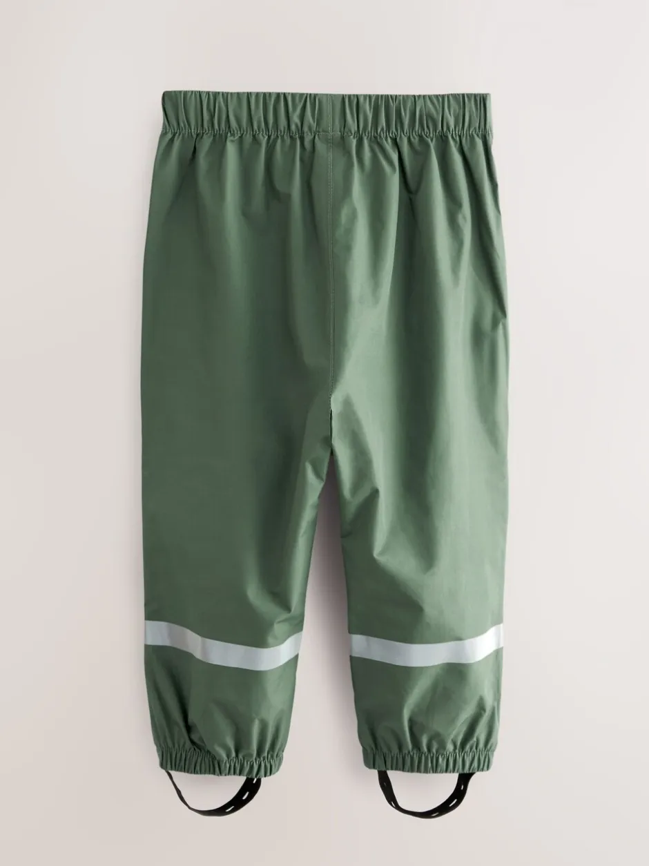 Broeken En Chino's|Next - Waterdichte broek (9 mnd-10 jr) Kakigroen